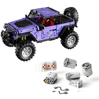 Thumbnail for Building Blocks MOC Off-Road RC SUV JEEP Wrangler Trailcat Bricks Toy T5010B - 1