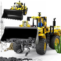 Thumbnail for Building Blocks MOC RC APP Front Loader Tractor Truck Bricks Toys - 10