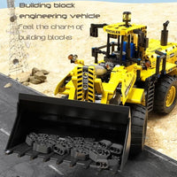Thumbnail for Building Blocks MOC RC APP Front Loader Tractor Truck Bricks Toys - 7