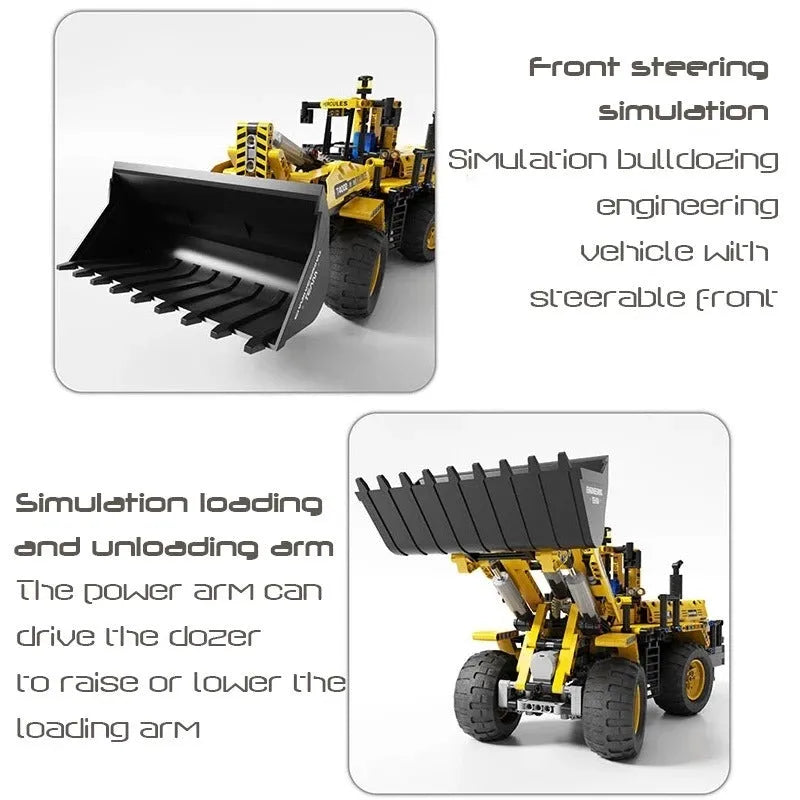 Building Blocks MOC RC APP Front Loader Tractor Truck Bricks Toys Construction Set Toys - 11