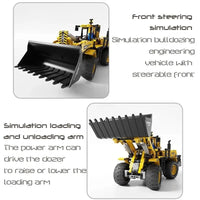 Thumbnail for Building Blocks MOC RC APP Front Loader Tractor Truck Bricks Toys - 11