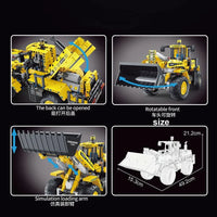 Thumbnail for Building Blocks MOC RC APP Front Loader Tractor Truck Bricks Toys - 5