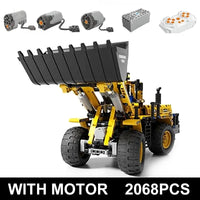 Thumbnail for Building Blocks MOC RC APP Front Loader Tractor Truck Bricks Toys - 2
