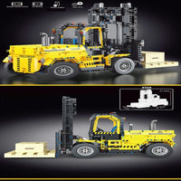 Thumbnail for Building Blocks MOC RC Motorized Heavy Forklift Truck Bricks Toy T4003 - 6