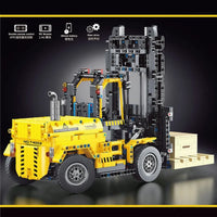 Thumbnail for Building Blocks MOC RC Motorized Heavy Forklift Truck Bricks Toy T4003 - 3