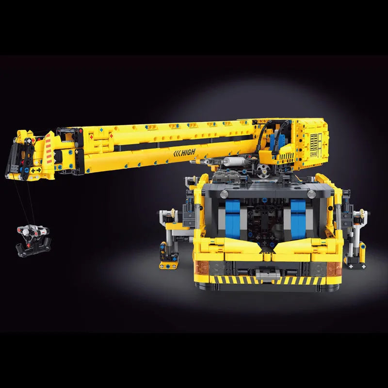 Building Blocks MOC RC Motorized Heavy Lift Crane Truck Bricks Toy T4004 - 8