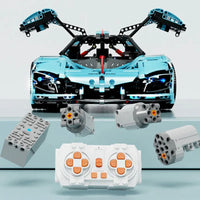 Thumbnail for Building Blocks MOC RC Motorized Hong Qi S9 Racing Car Bricks Toy T5011 - 2