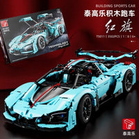 Thumbnail for Building Blocks MOC RC Motorized Hong Qi S9 Racing Car Bricks Toy T5011 - 3