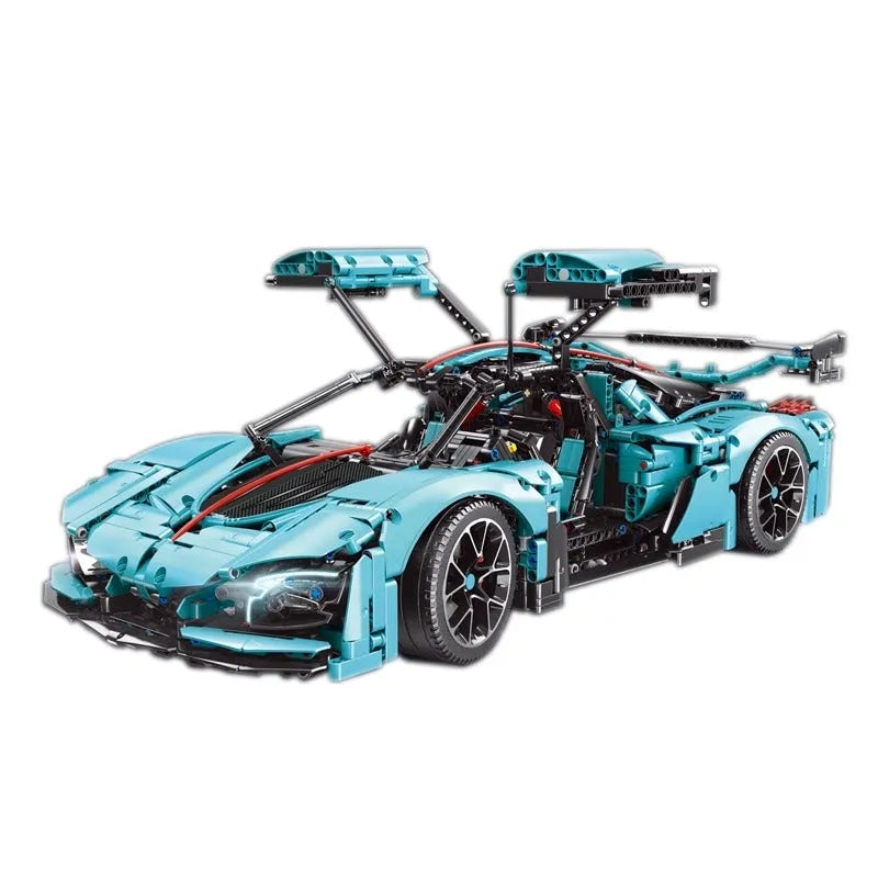 Building Blocks MOC RC Motorized Hong Qi S9 Racing Car Bricks Toy T5011 - 6