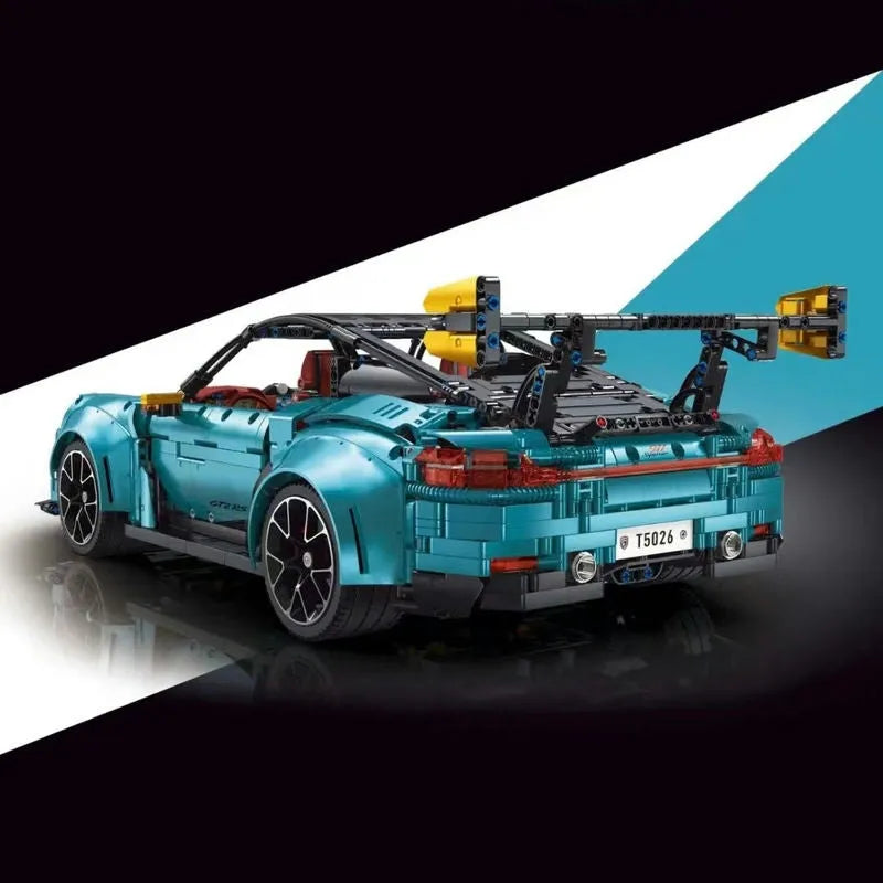 Building Blocks MOC RC Motorized Porsche 911 GT2 RS Sports Car Bricks Toy - 5