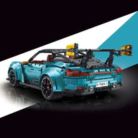 Thumbnail for Building Blocks MOC RC Motorized Porsche 911 GT2 RS Sports Car Bricks Toy - 5