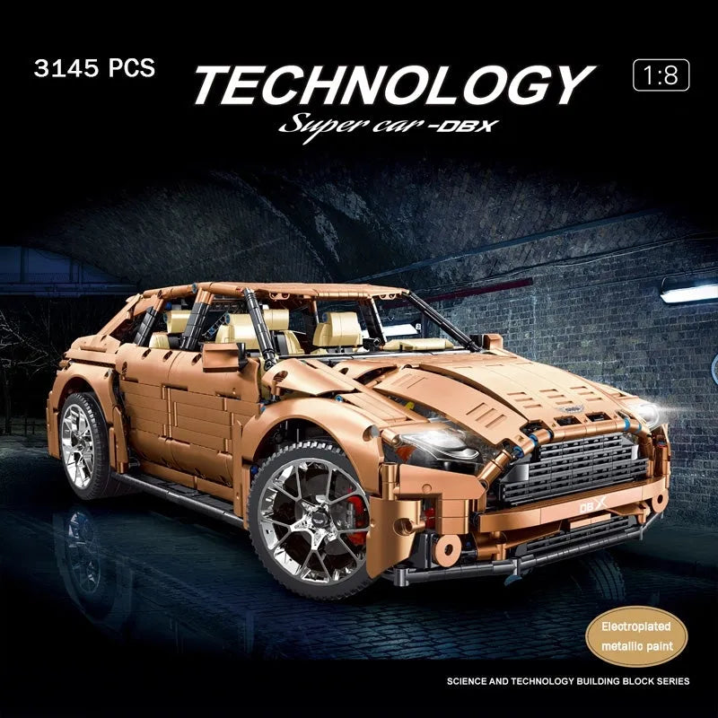 Building Blocks MOC RC Motorized Racing Aston Martin DBX Car Bricks Toy - 4