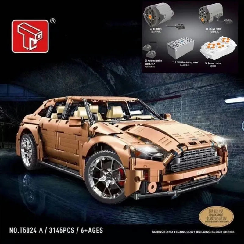 Building Blocks MOC RC Motorized Racing Aston Martin DBX Car Bricks Toy Construction Set Toys - 2