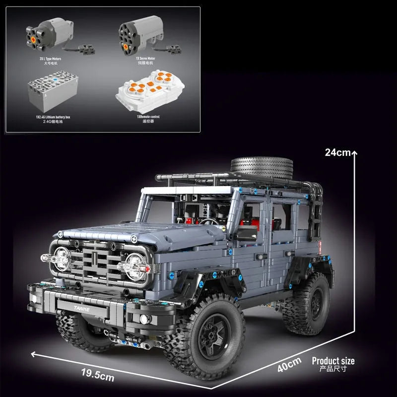 Building Blocks MOC RC Off - Road AWD Tank 300 SUV Car Bricks Toy T5015A - 2