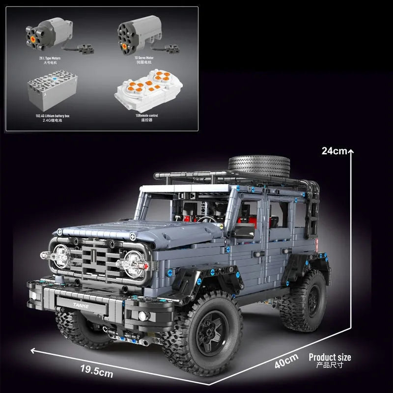 Building Blocks MOC RC Off-Road AWD Tank 300 SUV Car Bricks Toy T5015A Construction Set Toys - 2
