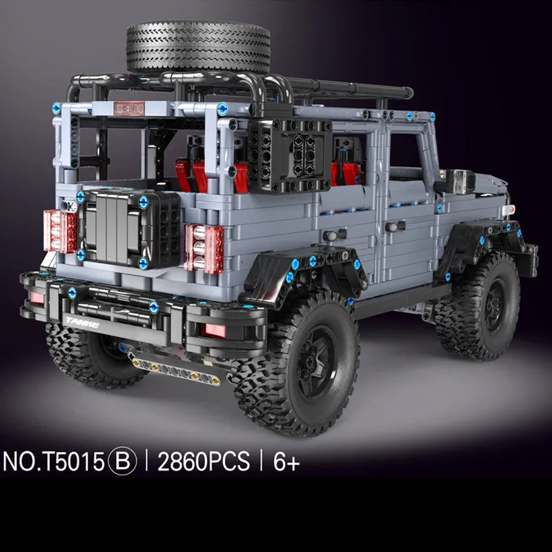 Building Blocks MOC RC Off - Road AWD Tank 300 SUV Car Bricks Toy T5015A - 3