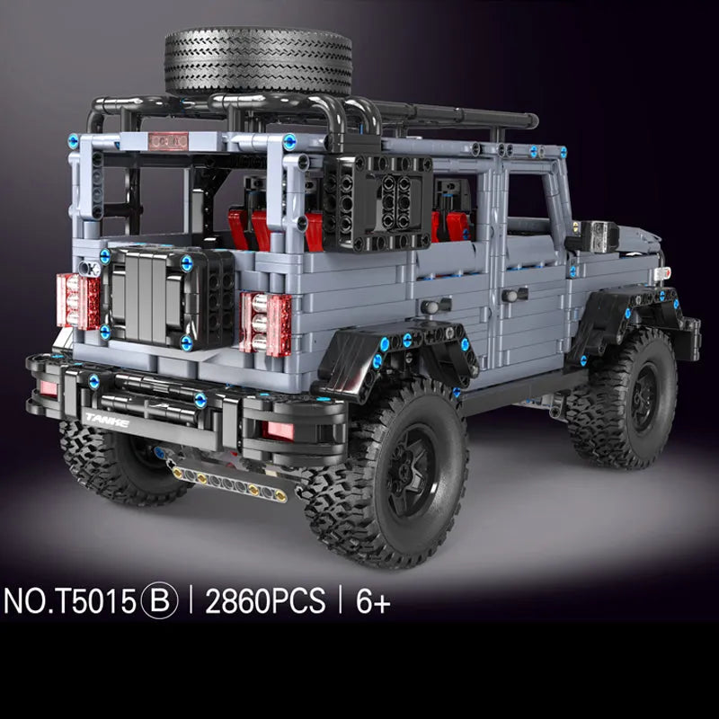 Building Blocks MOC RC Off-Road AWD Tank 300 SUV Car Bricks Toy T5015A Construction Set Toys - 3