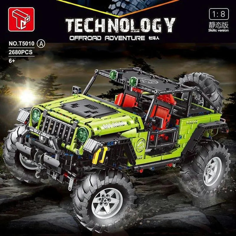 Building Blocks MOC RC Off-Road SUV JEEP Wrangler Trailcat Bricks Toy T5010A Construction Set Toys - 2