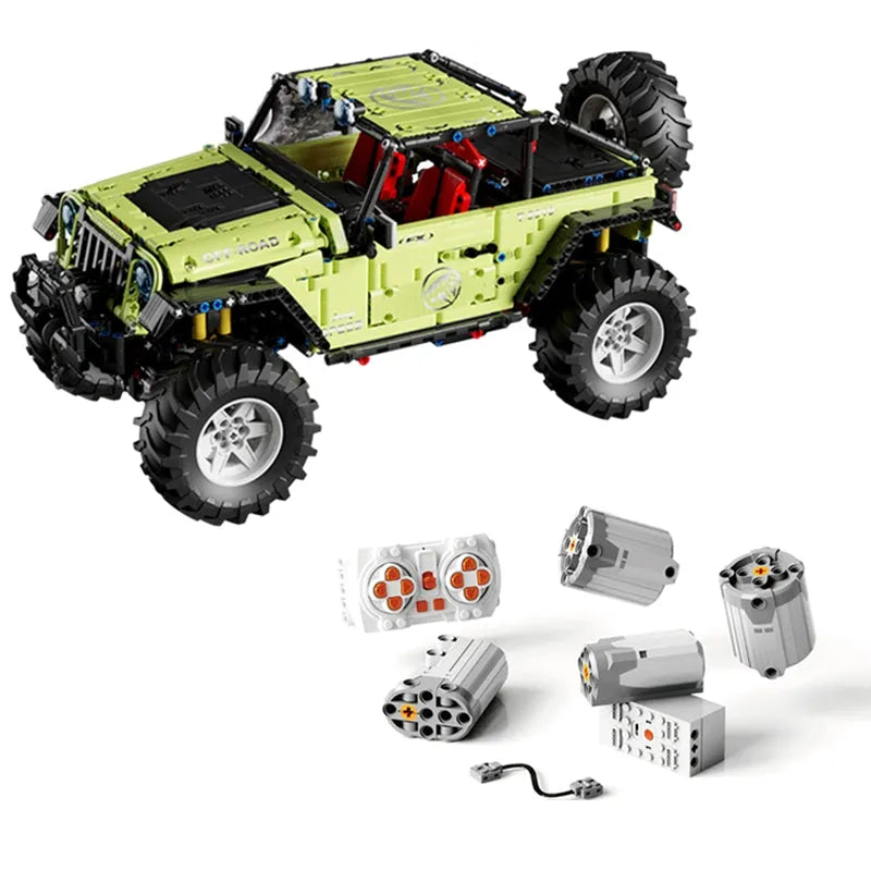 Building Blocks MOC RC Off-Road SUV JEEP Wrangler Trailcat Bricks Toy T5010A Construction Set Toys - 1