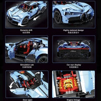 Thumbnail for Building Blocks MOC RC Super Sports Racing Car Bricks Kids Toys T5027A - 6