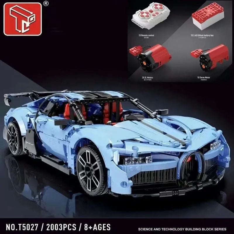 Building Blocks MOC RC Super Sports Racing Car Bricks Kids Toys T5027A Construction Set Toys - 2