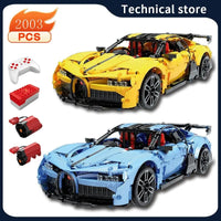 Thumbnail for Building Blocks MOC RC Super Sports Racing Car Bricks Kids Toys T5027A - 7