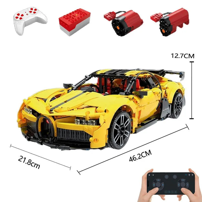 Building Blocks MOC RC Super Sports Racing Car Bricks Toy T5027B Construction Set Toys - 1