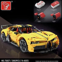 Thumbnail for Building Blocks MOC RC Super Sports Racing Car Bricks Toy T5027B - 2