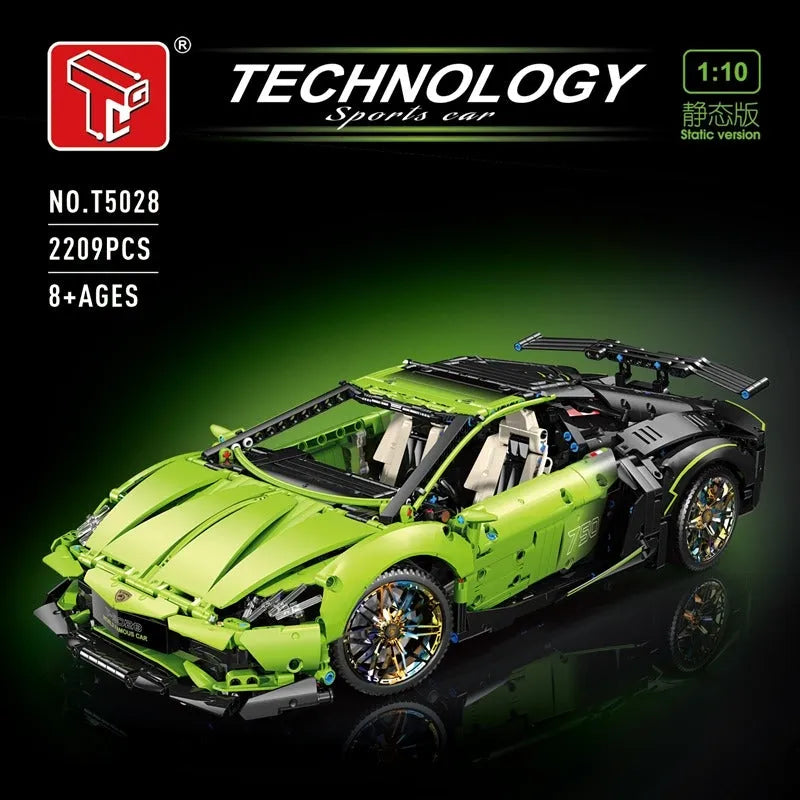 Building Blocks MOC RC Supercar Sports Racing Car Bricks Toy T5028 Construction Set Toys - 2