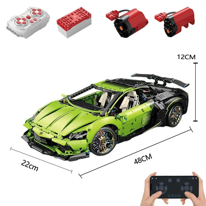 Building Blocks MOC RC Supercar Sports Racing Car Bricks Toy T5028 Construction Set Toys - 1