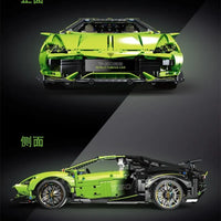 Thumbnail for Building Blocks MOC RC Supercar Sports Racing Car Bricks Toy T5028 - 5