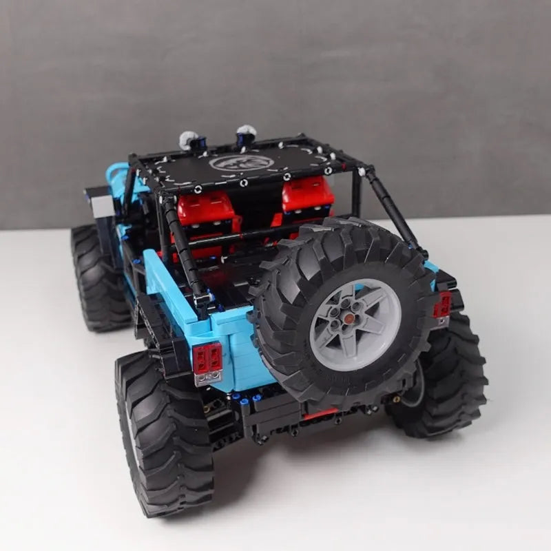 Building Blocks MOC RC SUV Off-Road JEEP Wrangler Trailcat Bricks Toys - 11