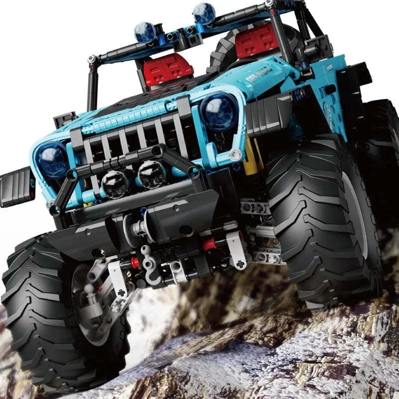 Building Blocks MOC RC SUV Off-Road JEEP Wrangler Trailcat Bricks Toys - 8