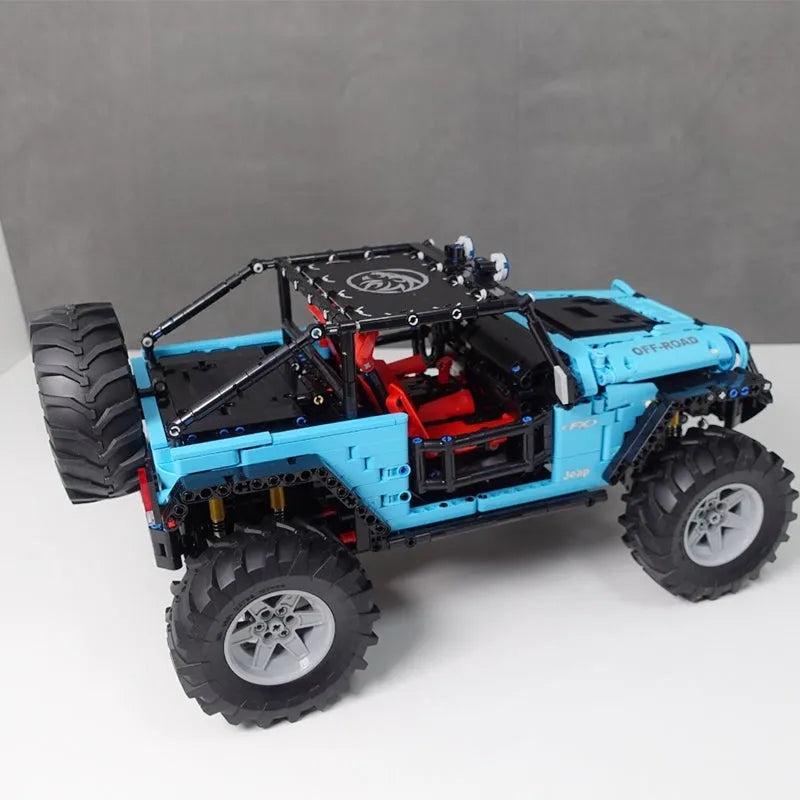 Building Blocks MOC RC SUV Off-Road JEEP Wrangler Trailcat Bricks Toys - 13