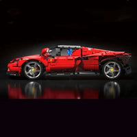Thumbnail for Building Blocks MOC Super Ferrari SP3 Racing Sports Car Bricks Toys T5032 Construction Set Toys - 9