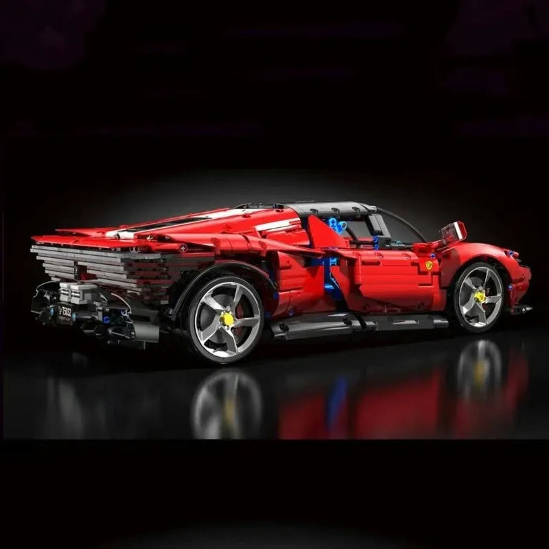 Building Blocks MOC Super Ferrari SP3 Racing Sports Car Bricks Toys T5032 - 10