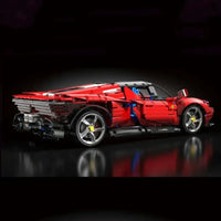 Thumbnail for Building Blocks MOC Super Ferrari SP3 Racing Sports Car Bricks Toys T5032 - 10