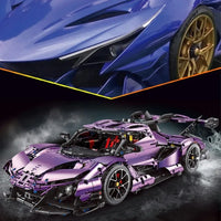 Thumbnail for Building Blocks MOC Super Racing Car Gumpert Apollo IE Bricks Toys T5012B Construction Set Toys - 2
