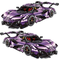 Thumbnail for Building Blocks MOC Super Racing Car Gumpert Apollo IE Bricks Toys T5012B Construction Set Toys - 4