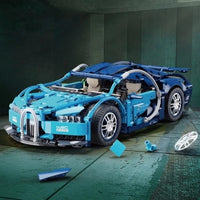 Thumbnail for Building Blocks MOC T2006 Bugatti Chiron Super Racing Car Bricks Toys - 4