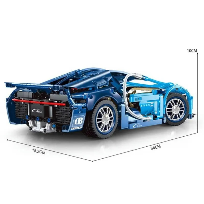 Building Blocks MOC T2006 Bugatti Chiron Super Racing Car Bricks Toys - 11