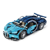 Thumbnail for Building Blocks MOC T2006 Bugatti Chiron Super Racing Car Bricks Toys - 3