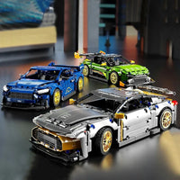 Thumbnail for Building Blocks MOC T2039 Super Racing Sports Car Bricks Toy - 4