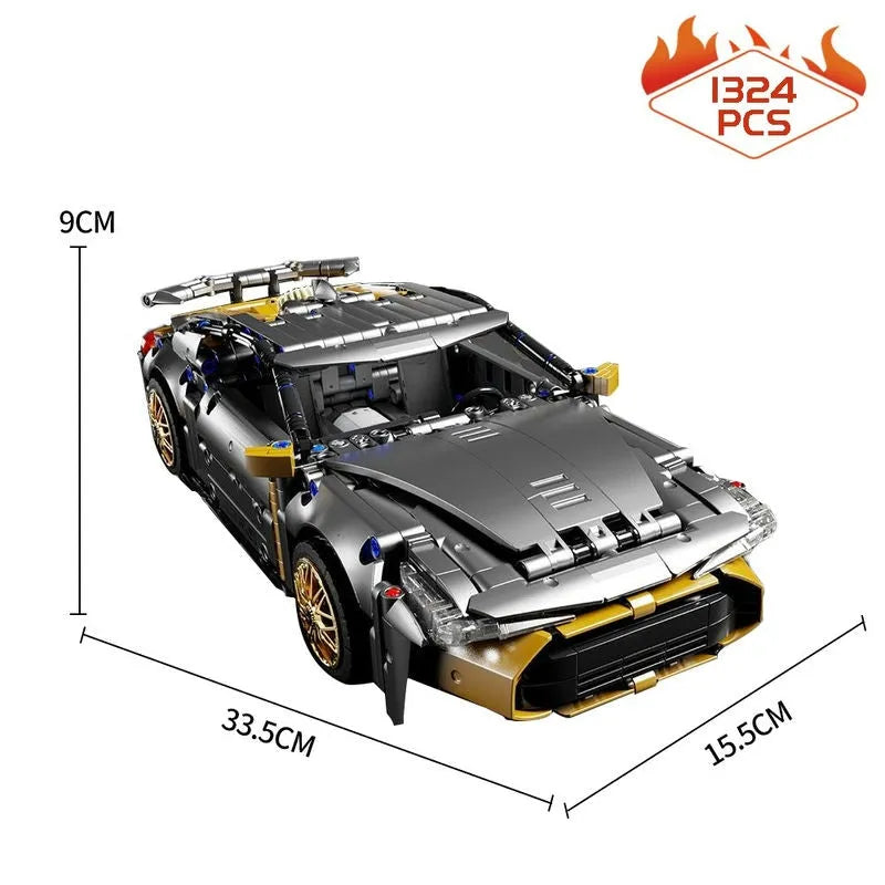Building Blocks MOC T2039 Super Racing Sports Car Bricks Toy - 1