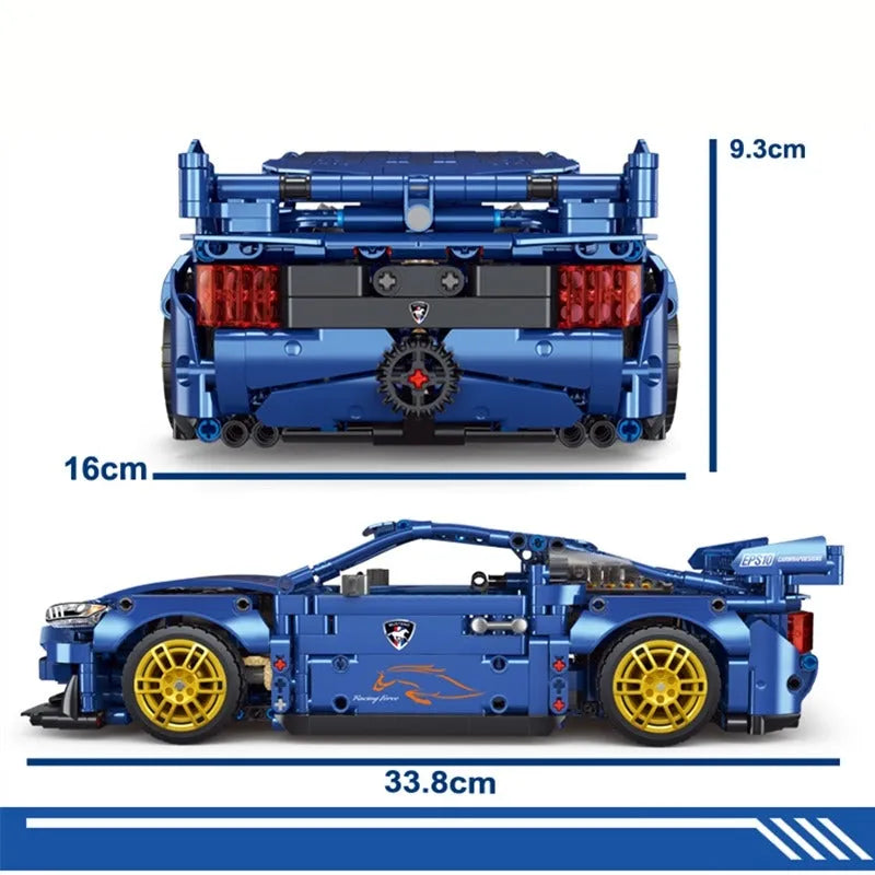 Building Blocks MOC T2040 Super Racing Sports Car Bricks Toys - 4