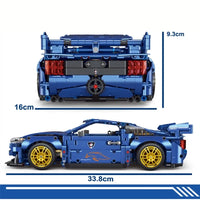 Thumbnail for Building Blocks MOC T2040 Super Racing Sports Car Bricks Toys - 4