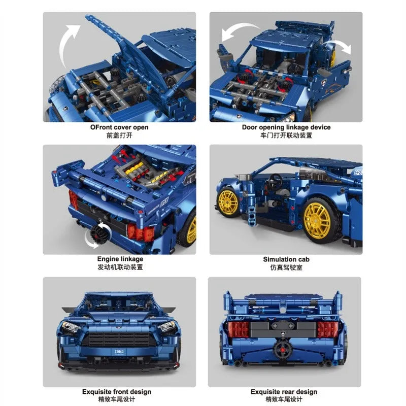 Building Blocks MOC T2040 Super Racing Sports Car Bricks Toys - 5