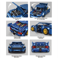 Thumbnail for Building Blocks MOC T2040 Super Racing Sports Car Bricks Toys - 5