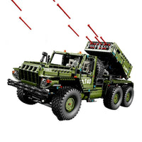 Thumbnail for Building Blocks MOC T4011 Tech Rocket Launcher Katyusha Car Bricks Toy Construction Set Toys - 1