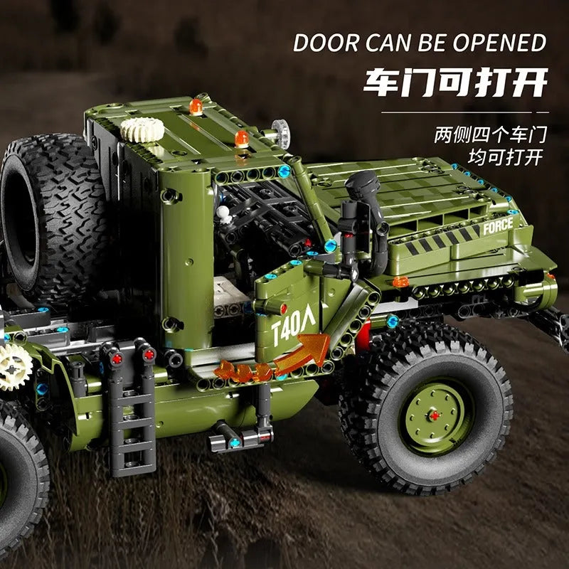 Building Blocks MOC T4011 Tech Rocket Launcher Katyusha Car Bricks Toy Construction Set Toys - 8